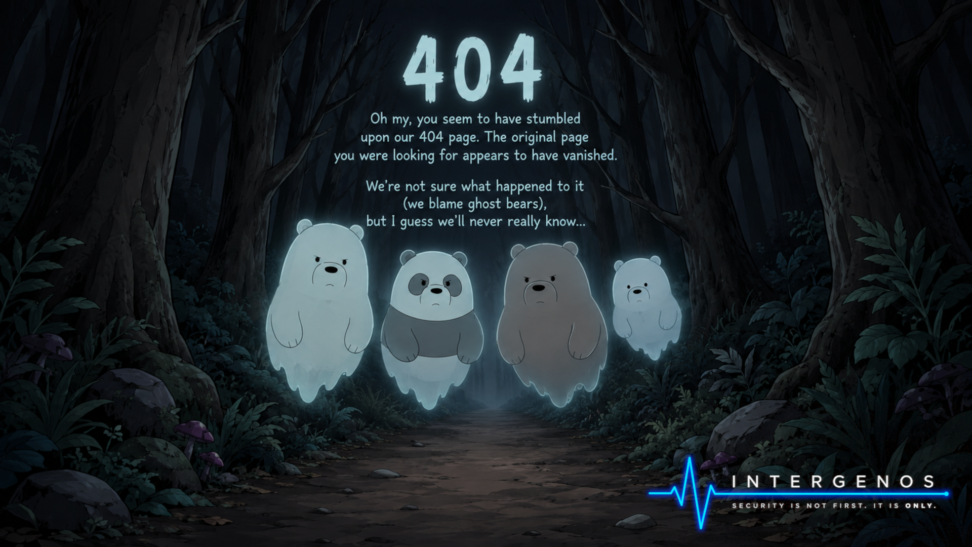 InterGenOS 404 page artwork